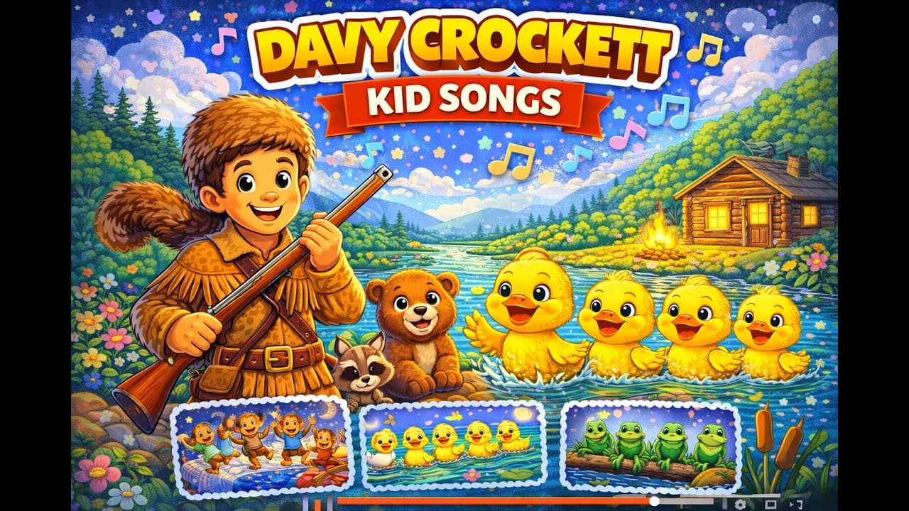 The Ballad of Davy Crockett | Kids Songs & Classic Folk Music for Children