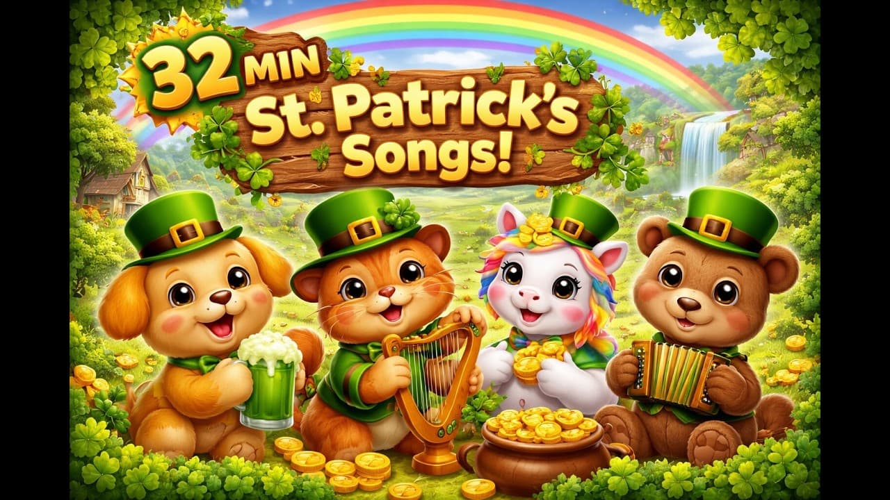Saint Patrick's Day Songs +32 Minutes | Kids Songs & Nursery Rhymes | Fun Holiday Music for Children