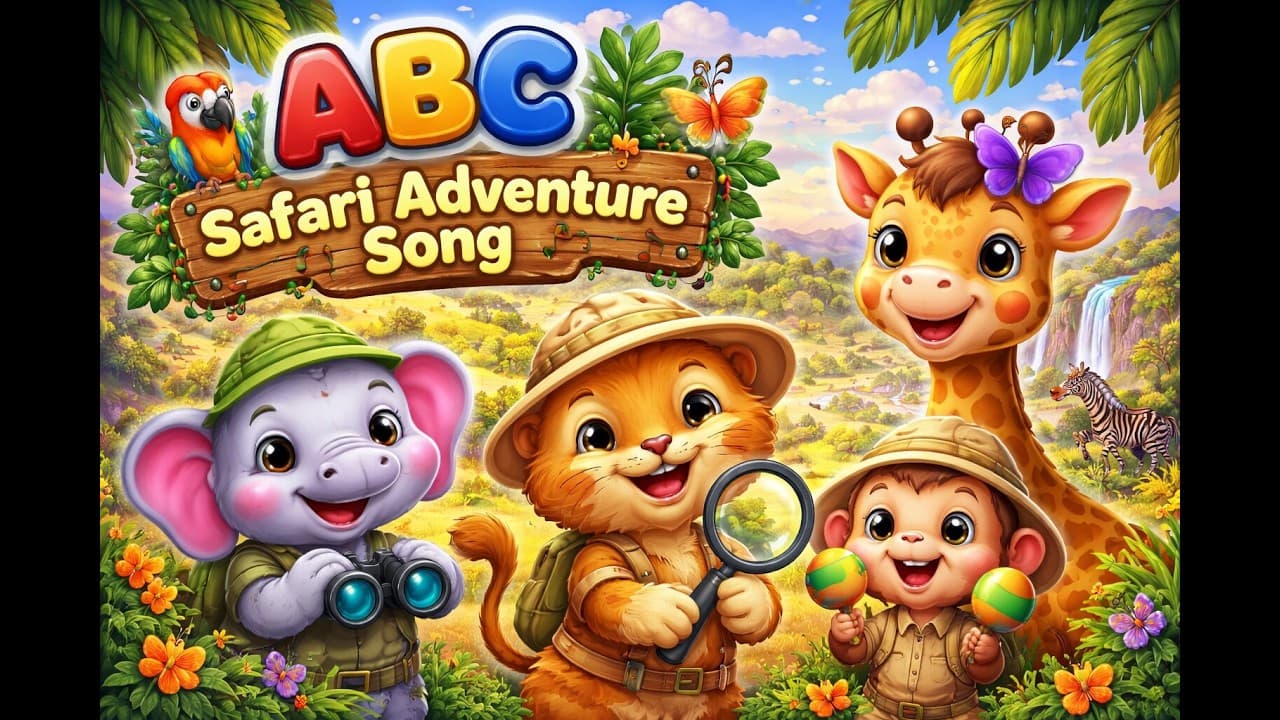 ABC Safari Adventure Song | Learn Alphabet with Animals | Kids ABC Song & Nursery Rhymes
