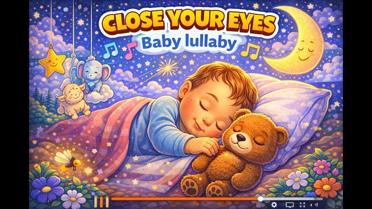 Close Your Eyes Baby +18 Minutes | Gentle Lullaby for Babies & Toddlers
